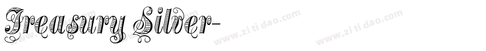 Treasury Silver字体转换